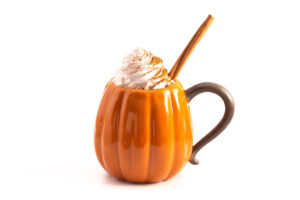 Pumpkin,Spice,Latte,Isolated,On,A,White,Background