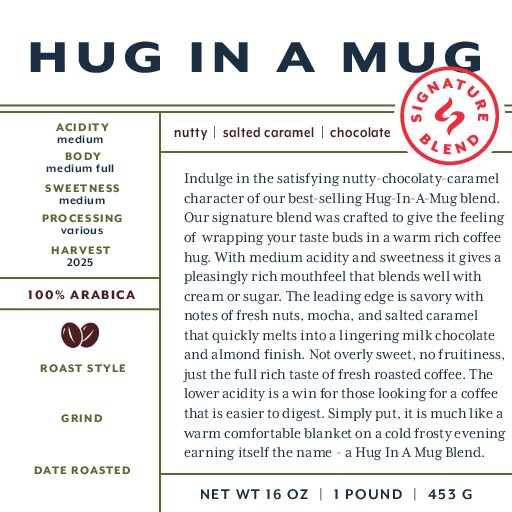 Hug In Mug (bulk wholesale) unroasted green beans