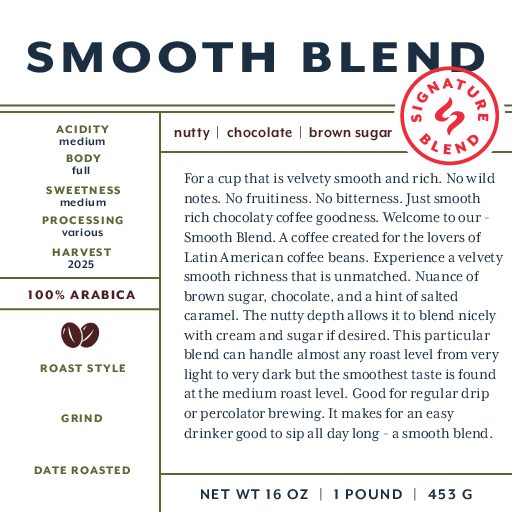 Smooth Blend (bulk wholesale) unroasted green beans