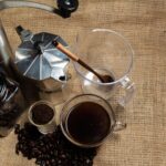 Items used to brew coffee