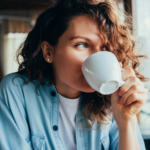 person enjoying coffee